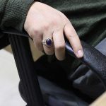 انگشتر آمیتیست نقره مردانه طرح ورساچه - Image 5