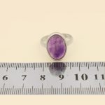 انگشتر آمیتیست نقره مردانه طرح بهنام - Image 5