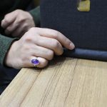 انگشتر آمیتیست نقره مردانه طرح بهنام - Image 4