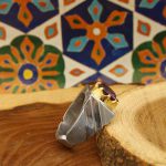 انگشتر آمیتیست نقره مردانه دست ساز طرح فخار - Image 2