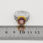 انگشتر آمیتیست نقره مردانه طرح آتن - Image 5