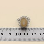 انگشتر عقیق باباقوری نقره زنانه طرح محبوبه - Image 3