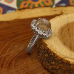 انگشتر عقیق باباقوری نقره زنانه طرح محبوبه - Image 2