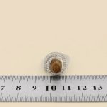 انگشتر عقیق باباقوری نقره زنانه طرح زرین - Image 4