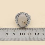 انگشتر عقیق شجر نقره مردانه طرح حشمت - Image 5