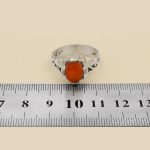 انگشتر عقیق سرخ یمنی نقره مردانه طرح هدایت - Image 4