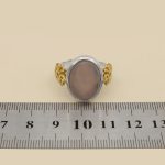 انگشتر عقیق کبود یمنی نقره مردانه طرح مخیم - Image 5