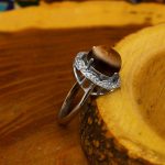 انگشتر عقیق باباقوری نقره زنانه طرح حمیرا - Image 3