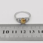 انگشتر عقیق شجر نقره زنانه طرح شراره - Image 4