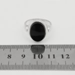 انگشتر عقیق مشکی نقره دست ساز مردانه طرح ساتر + حرز امام جواد (ع) - Image 5