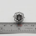 انگشتر عقیق باباقوری نقره زنانه طرح چکاوک - Image 4