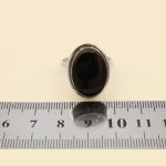 انگشتر عقیق مشکی نقره دست ساز مردانه طرح مبین + حرز امام جواد (ع) - Image 5