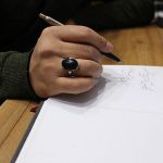 انگشتر عقیق مشکی نقره دست ساز مردانه طرح مبین + حرز امام جواد (ع) - Image 4