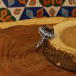 انگشتر عقیق باباقوری نقره زنانه طرح سونیا - Image 3