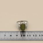 انگشتر زبرجد الماس تراش نقره مردانه دست ساز طرح اعلی - Image 5