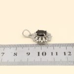 گردنبند یاقوت کبود الماس تراش نقره زنانه طرح دایانا - Image 4