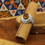 انگشتر الکساندریت الماس تراش نقره مردانه دست ساز طرح فراق - Image 2