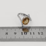 انگشتر الکساندریت الماس تراش نقره زنانه طرح فائزه - Image 4