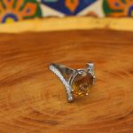 انگشتر الکساندریت الماس تراش نقره زنانه طرح فائزه - Image 3