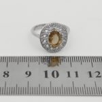 انگشتر الکساندریت الماس تراش نقره زنانه طرح مدینه - Image 4