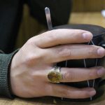 انگشتر الکساندریت الماس تراش نقره مردانه طرح جمال - Image 4