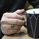 انگشتر الکساندریت الماس تراش نقره مردانه طرح خلیل - Image 4