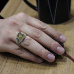 انگشتر الکساندریت الماس تراش نقره مردانه طرح بهادر - Image 4