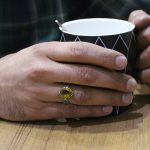 انگشتر الکساندریت الماس تراش نقره مردانه طرح نریمان - Image 4