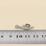 گردنبند الکساندریت الماس تراش نقره زنانه طرح نجمه - Image 4