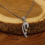 گردنبند الکساندریت الماس تراش نقره زنانه طرح نجمه - Image 2