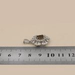 گردنبند الکساندریت الماس تراش نقره زنانه طرح مروارید - Image 4