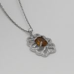 گردنبند الکساندریت الماس تراش نقره زنانه طرح کیانا - Image 2