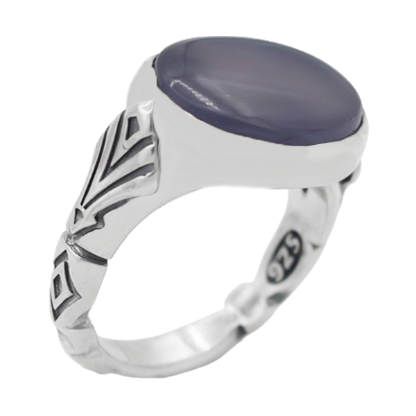 Untitled-12 انگشتر عقیق یمنی کبود مردانه نقره خاص