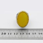 انگشتر شرف الشمس نقره مردانه طرح یامهدی (عج) یاحسین (ع) - Image 5