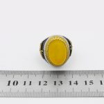 انگشتر شرف الشمس نقره مردانه طرح ذوالقرنین - Image 5