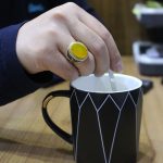 انگشتر شرف الشمس نقره مردانه طرح ذوالقرنین - Image 4