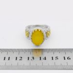 انگشتر شرف الشمس نقره مردانه طرح کیان - Image 5