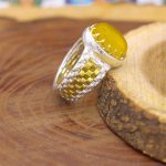 انگشتر شرف الشمس نقره مردانه طرح کیان - Image 3