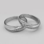 ست حلقه نقره زنانه و مردانه طرح رافت - Image 2