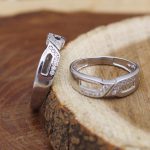 ست حلقه نقره زنانه و مردانه طرح رحمت - Image 5