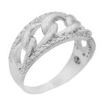 حلقه نقره دخترانه طرح محیا