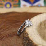 حلقه نقره دخترانه طرح نیلوفر - Image 3