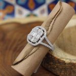 حلقه تک نگین نقره زنانه طرح سولماز - Image 2