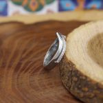 حلقه نقره دخترانه طرح ویکتوریا - Image 3