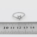 حلقه نقره دخترانه طرح ستاره - Image 4