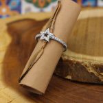 حلقه نقره دخترانه طرح ستاره - Image 2