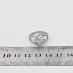 حلقه تک نگین نقره زنانه طرح نازنین - Image 4