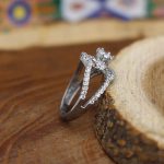 حلقه تک نگین نقره زنانه طرح نازنین - Image 3