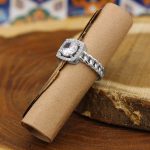 حلقه تک نگین نقره زنانه طرح کارتیر - Image 2