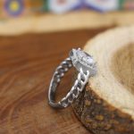 حلقه تک نگین نقره زنانه طرح کارتیر - Image 3